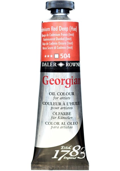 Georgian Yağlı Boya 38ML 504 Cadmium Red Deep Hue