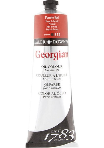Georgian Yağlı Boya 225ML 512 Pyrrole Red