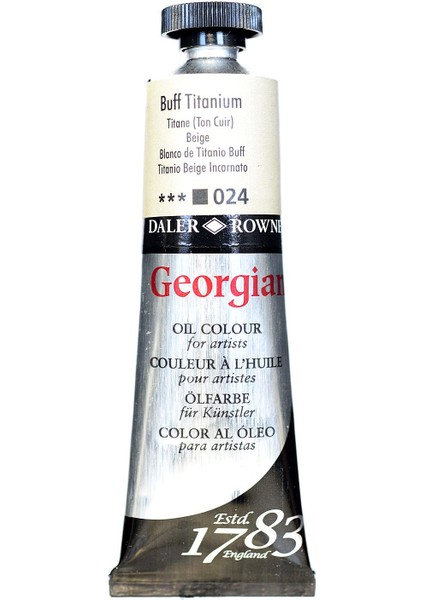 Georgian Yağlı Boya 38ML 024 Buff Titanium White