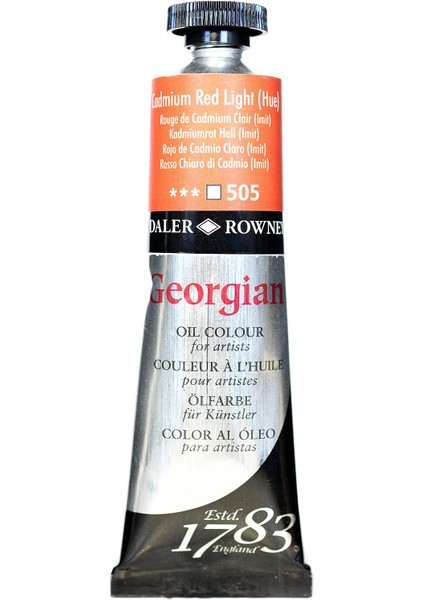 Georgian Yağlı Boya 38ML 505 Cadmium Red Light Hue