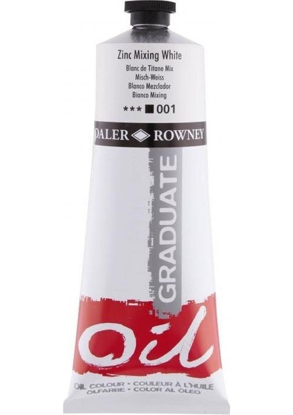 Graduate Yağlı Boya 200ML 001 Zinc White