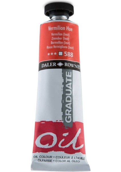 Graduate Yağlı Boya 38ML 588 Vermilion Hue