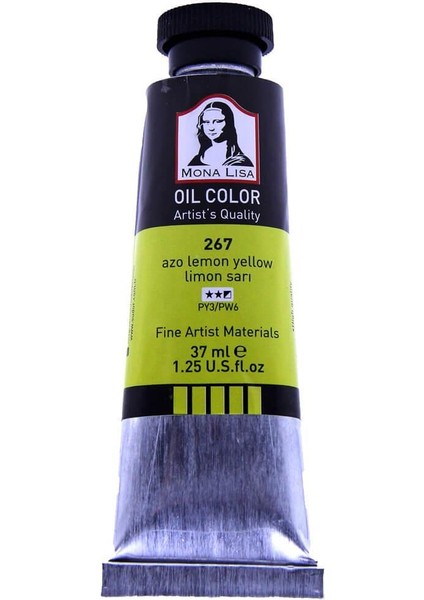 Yağlı Boya 37ML 267 Limon Sarı