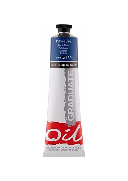 Graduate Yağlı Boya 38ML 139 Phthalo Blue