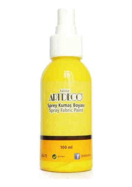 Sprey Kumaş Boyası 1201 Sarı 100 ml