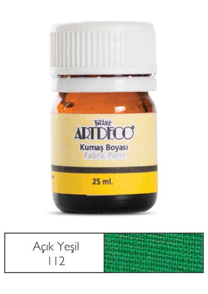Kumaş Boyası 112 Açık Yeşil 25 ml