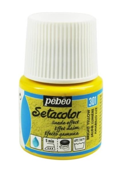 Suede Effect (Süet Etkisi) Kumaş Boyası 301 Brıght Yellow 45 ml