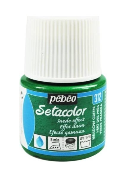 Suede Effect (Süet Etkisi) Kumaş Boyası 312 Meadow Green 45 ml