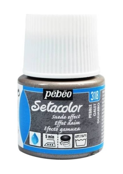 Suede Effect (Süet Etkisi) Kumaş Boyası 318 Pebble 45 ml