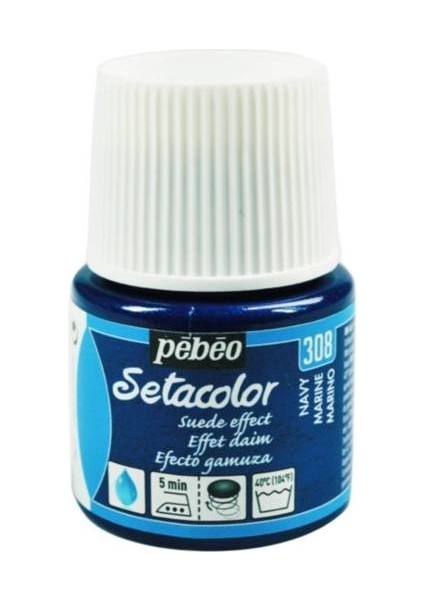 Suede Effect (Süet Etkisi) Kumaş Boyası 308 Navy 45 ml