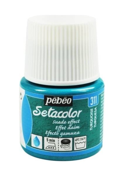 Suede Effect (Süet Etkisi) Kumaş Boyası 311 Turquoıse 45 ml