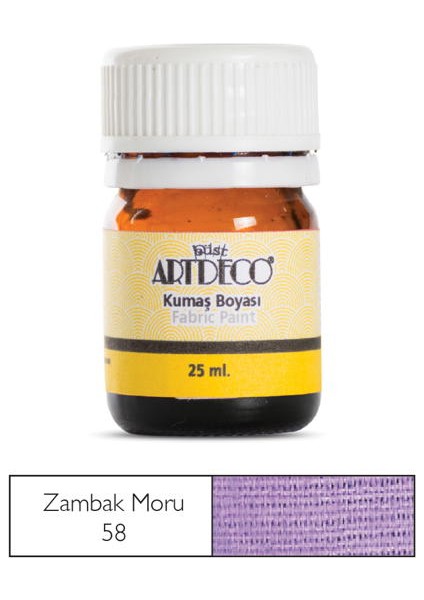 Kumaş Boyası 58 Zambak Moru 25 ml