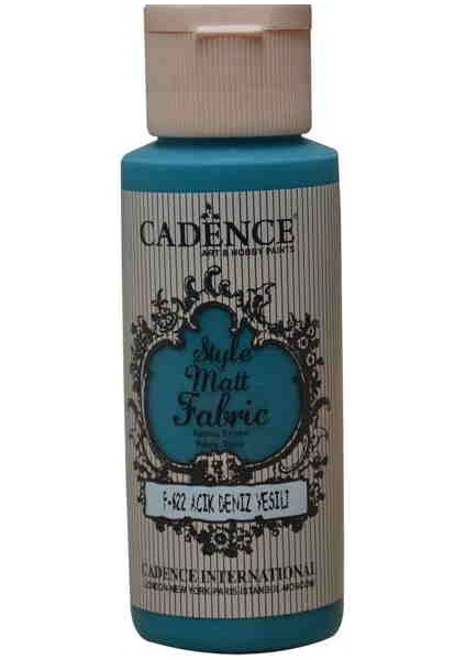 Style Matt Fabric Kumaş Boyası F-622 Açık Deniz Yeşili 59 Ml.