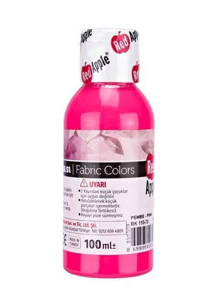 Red apple Kumaş Boyası 100ML Neon Pembe N:RK110-70