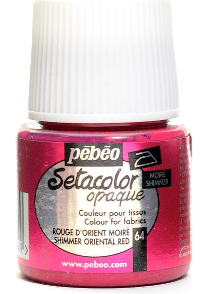 Setacolor Opak Kumaş Boyası 45ML 64 Shimmer Oriental Red