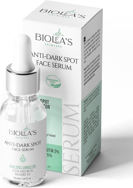 Lekeli Ciltler Için Aydınlatıcı Yüz Bakım Serumu Niacinamide 5% + Alpha Arbutin 2% 30 ml