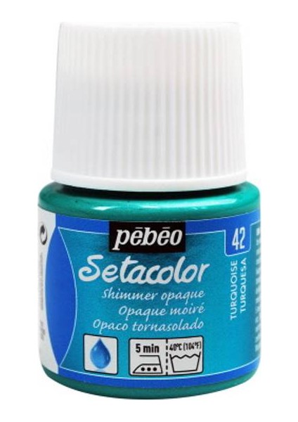 Shimmer (Pırıltılı) Opak Kumaş Boyası 42 Turquoıse 45 ml