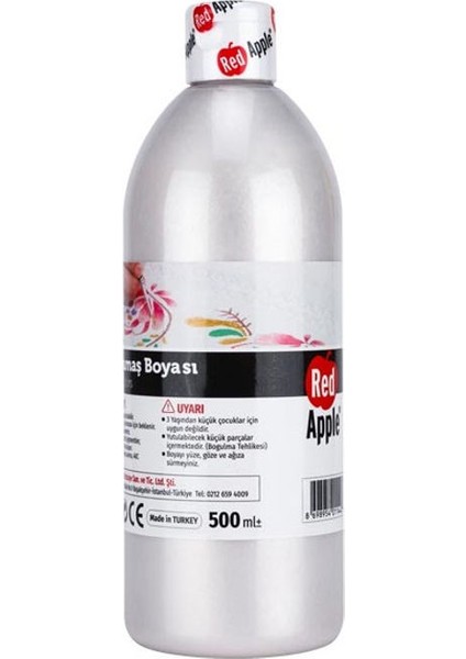 Metalik Kumaş Boyası 500 Ml. M.beyaz
