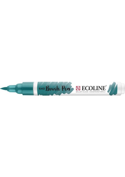 Ecoline Brush Pen Fırça Uçlu Kalem 640 Bluish Green