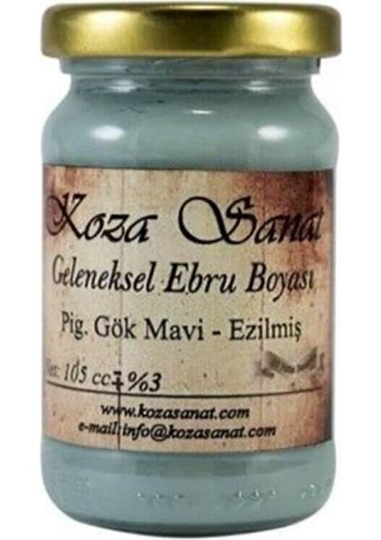 Geleneksel Ebru Boyası 105CC GLN-490 Pigment Gök Mavi