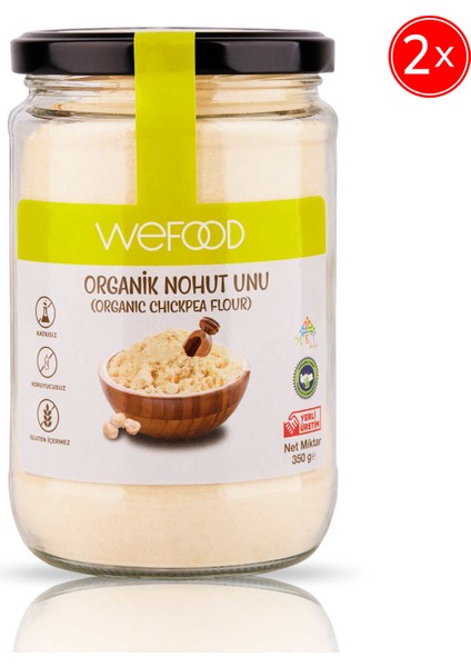 Organik Nohut Unu 350 gr 2'li 8683347032853