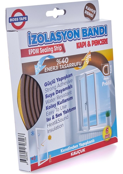 4194 Kapı Pencere Izolasyon Bandı 15MMX5M Kahve fiyatları