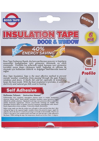 4194 Kapı Pencere Izolasyon Bandı 15MMX5M Kahve modelleri