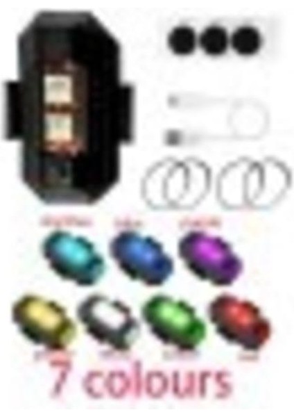 Araba Bisiklet Motosiklet Sinyal LED Çakar 2 Adet 7renk Işık