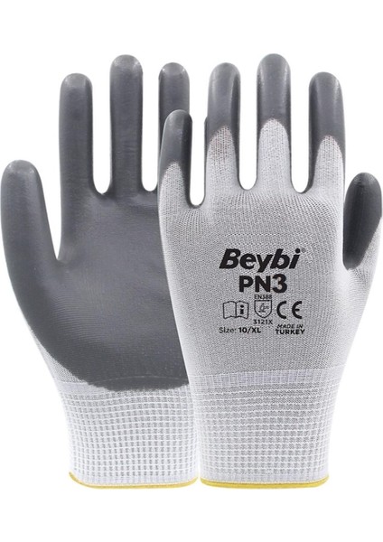 Pn3 Gri Iş Eldiveni 10XL