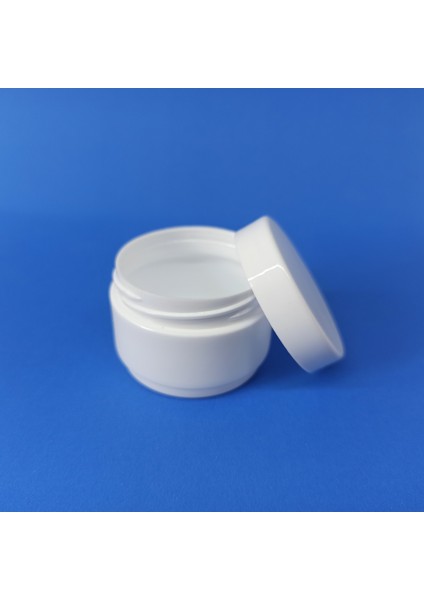 25 Adet Beyaz Boş Kozmetik-Pomat-Krem-Hobi Kutusu Plastik Krem Kavanozu 25-30-50-100-150 ml Seçenekli fiyatları