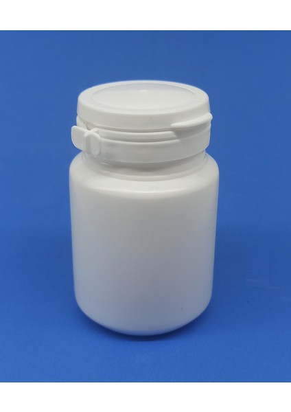 100 ml Yırtılır Kapak Sakız-Numune-Ilaç-Tarım-Ecza-Tablet-Hap-Kapsül Plastik Kutu Şişesi