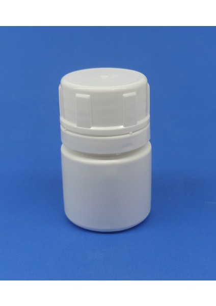 50 Adet 40 ml Kırılır Kapak Numune-Ilaç-Tarım-Ecza-Tablet-Hap-Kapsül Plastik Kutu Şişesi