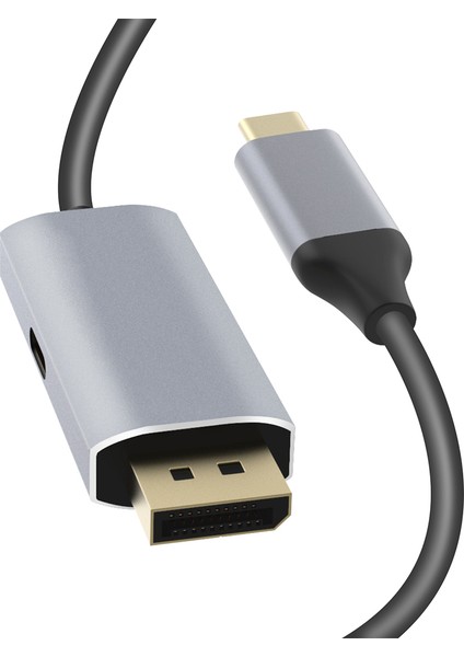C Tipi Dp 8K@60Hz1.4 1080P@240Hz USB C HDMI Uyumlu Kablo - Gri (Yurt Dışından)
