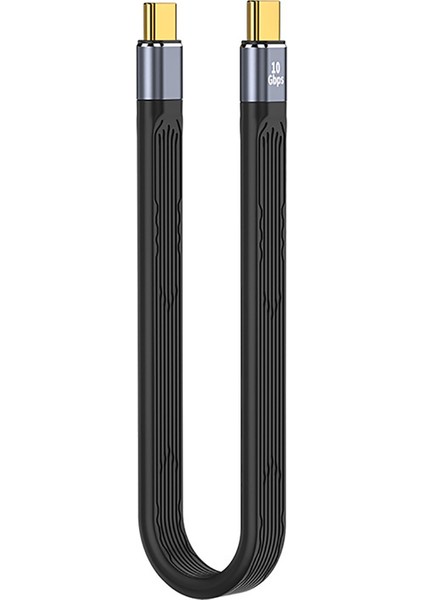 Usb-C-Usb-C Uç Bağlantılarına Sahip USB Type-C Kablosu 3 Kablo - Siyah (Yurt Dışından)
