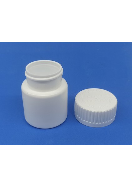 500 Adet 30 ml Bastır Çevir Kapak Numune-Ilaç-Tarım-Ecza-Tablet-Hap-Kapsül Plastik Ilaç Kutu Şişesi