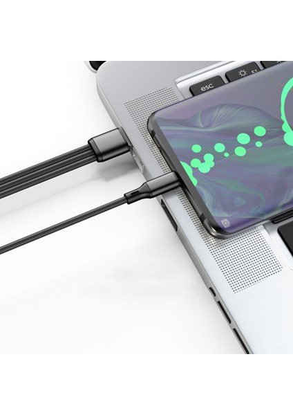 3'ü 1 Arada 2A Şarj Kablosu Konnektörü Çift Type/micro USB Standartbağlantı Noktası Adaptörü - Kırmızı (Yurt Dışından) fiyatları