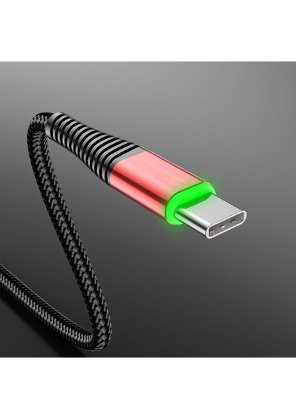 USB C Tipi Kablo Şarj Cihazı 3A Qc3.0 Hızlı Şarj Mikro USB Telefon Ücreti - Mavi (Yurt Dışından)