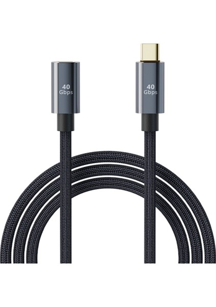 Usb-C Otg Adaptörü Pd 100W Type-C Erkek-Kadın Hızlı Şarj Dönüştürücü 40GBPS - Siyah (Yurt Dışından)
