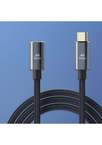 Usb-C Otg Adaptörü Pd 100W Type-C Erkek-Kadın Hızlı Şarj Dönüştürücü 40GBPS - Siyah (Yurt Dışından)