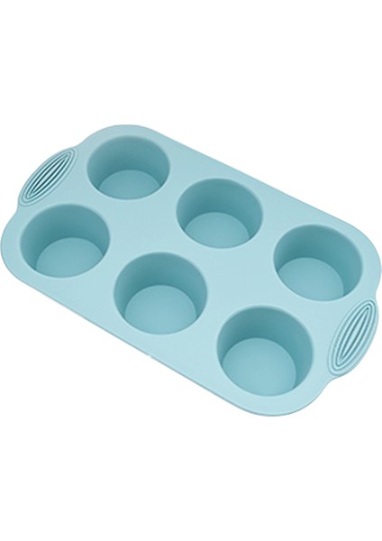 6 Mini Kek Kalıbı Silikon Buhar Dayanıklı Yüksek Isıya Dayanıklı (Yurt Dışından)