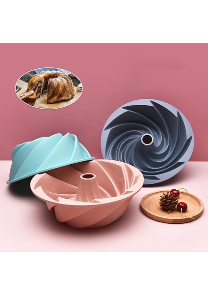 Spiral Silikon Kek Kalıbı 24.2 cm (Yurt Dışından)