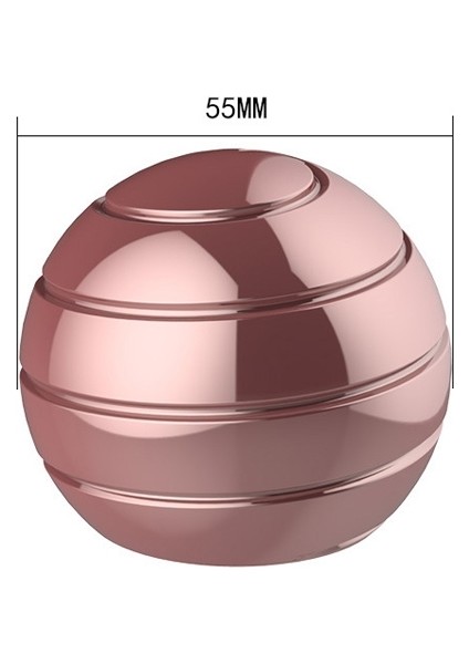 55MM Tamamen Sökülmüş Dönen Masa Balosu Jiroskop Oyuncak - Pembe Altın (Yurt Dışından)