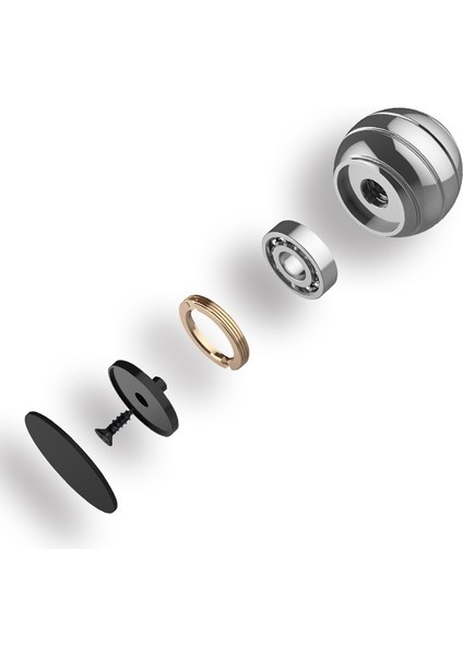 55MM Tamamen Sökülmüş Dönen Masa Balosu Jiroskop Oyuncak - Pembe Altın (Yurt Dışından)