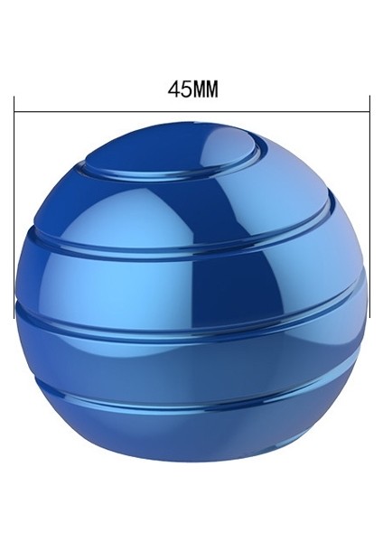 55MM Tamamen Sökülmüş Dönen Masa Balosu Jiroskop Oyuncak - Mavi (Yurt Dışından)