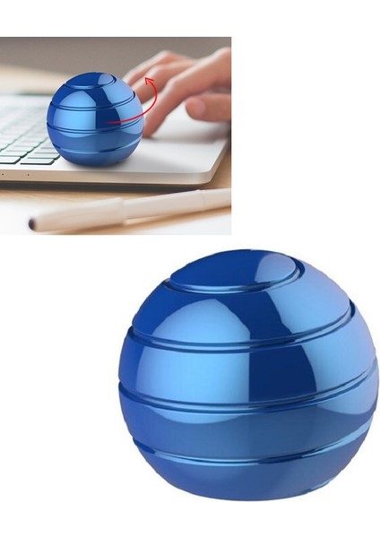 55MM Tamamen Sökülmüş Dönen Masa Balosu Jiroskop Oyuncak - Mavi (Yurt Dışından) fırsatları