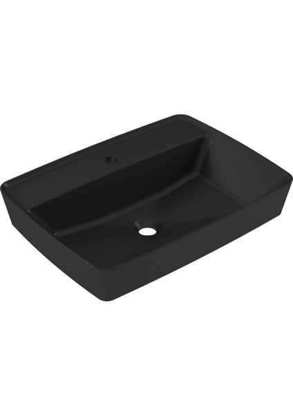 Rita 44X59 cm Tezgah Üstü Çanak Lavabo-Mat Siyah RT30TXL050H