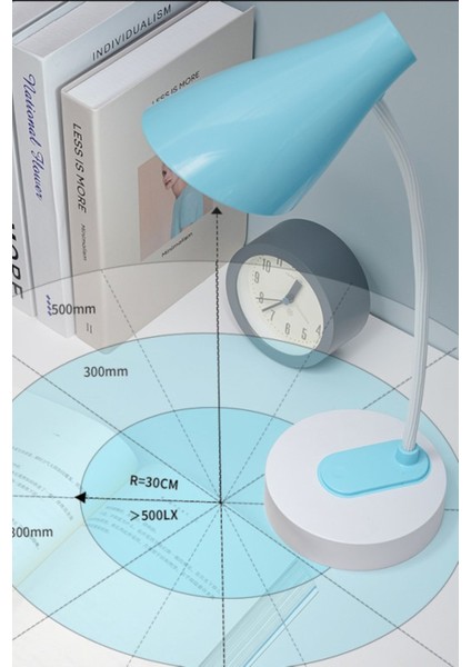 Akrobatik Şarjlı Dokunmatik Masa Lambası Ders Çalışma Okuma  Aydınlatma  Işığı 3 Renk Işık 20 LED
