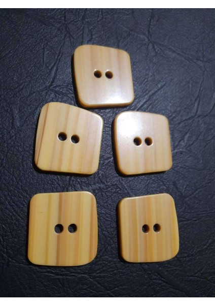 Düğme Kare 2,5 cm 1 Paket 10 Adet