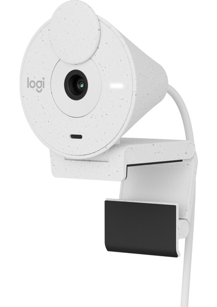 BRIO 300 Full HD 1080p Gizlilik Kapaklı Mikrofonlu Web Kamerası - Beyaz