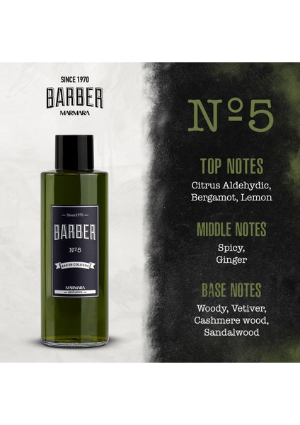 No.5 EDC Kolonya Cam Şişe 500 ml